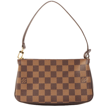 Louis Vuitton 2002 Made Canvas Damier Pochette Accessories Brown