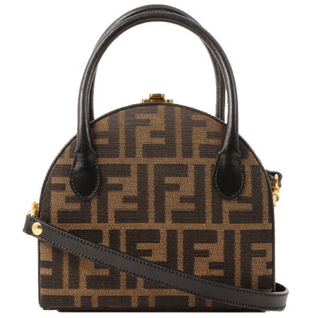 Fendi Ff Zucca Pattern 2Way Handle Bag Brown