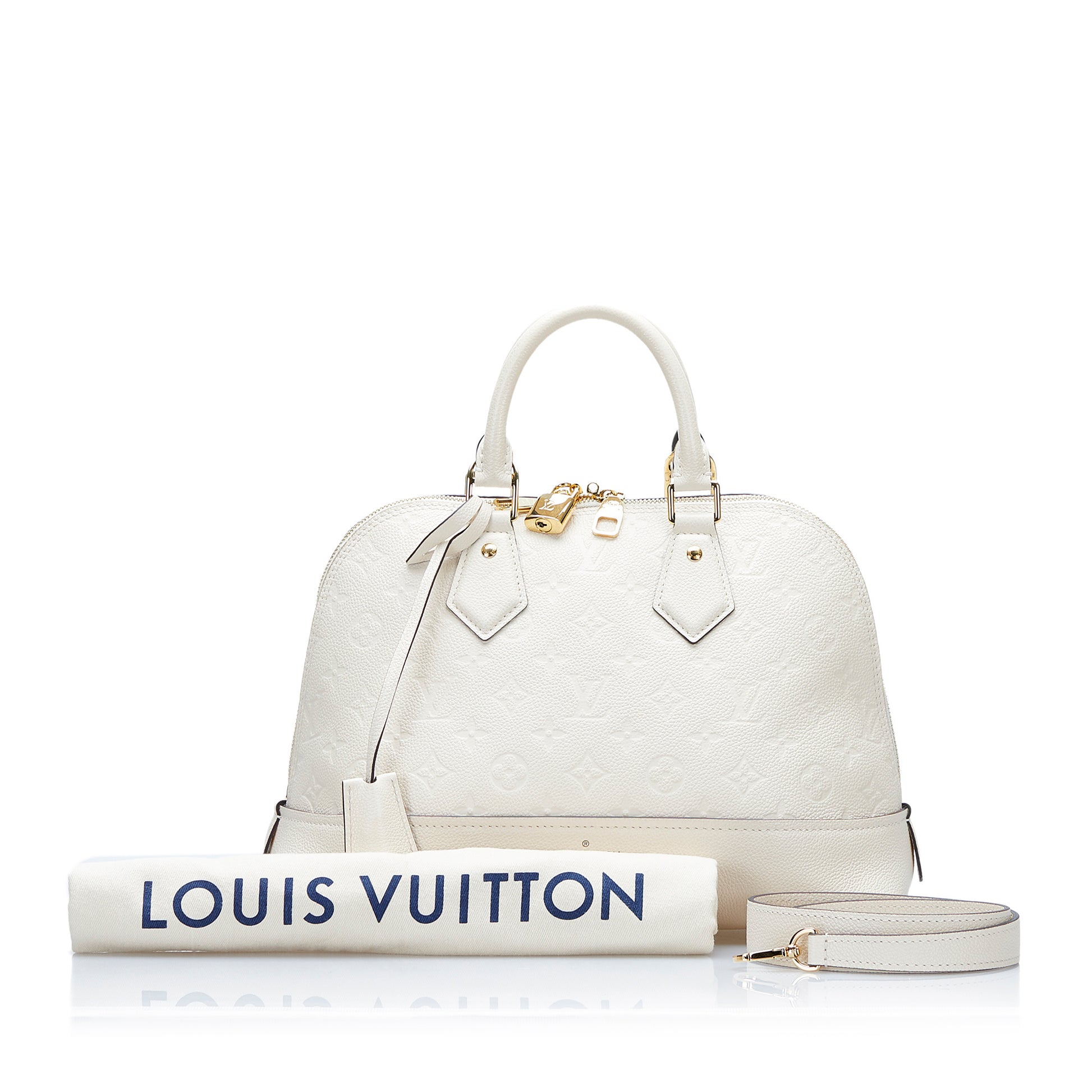 White Louis Vuitton Monogram Empreinte Neo Alma PM Satchel – Designer  Revival