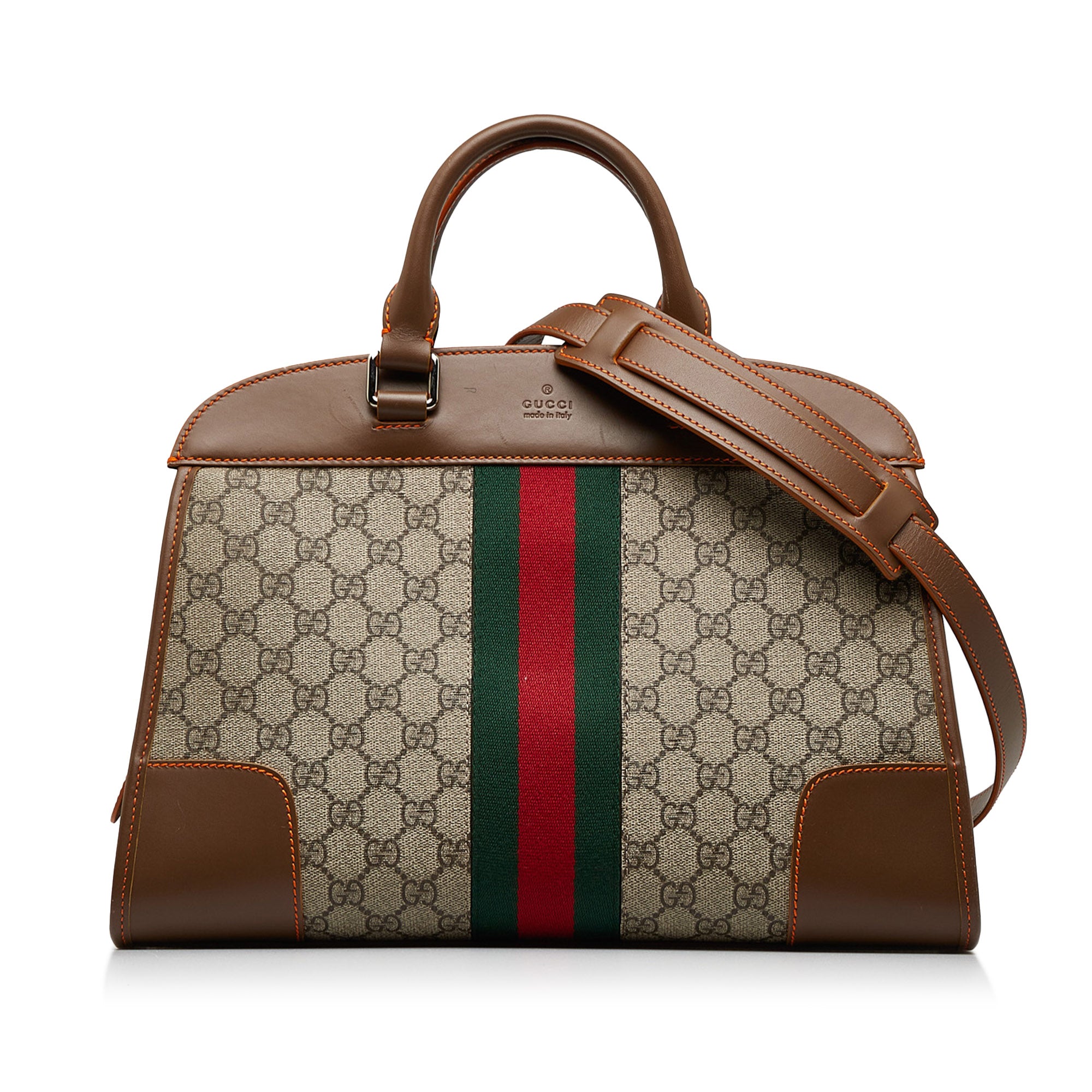 Gucci web gg supreme on sale duffle