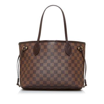 LOUIS VUITTON Damier Ebene Neverfull PM Tote Bag