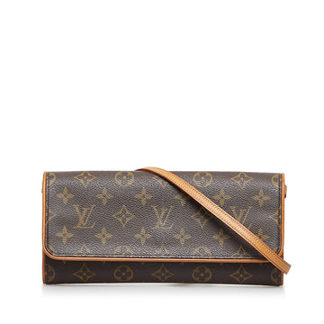 LOUIS VUITTON Monogram Pochette Twin GM Crossbody Bag