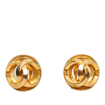 CHANEL CC Clip-on Earrings Costume Earrings