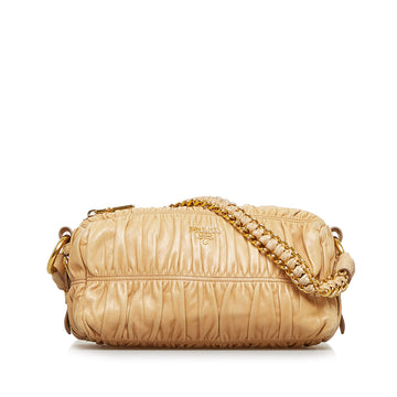 PRADA Nappa Gaufre Chain Shoulder Bag