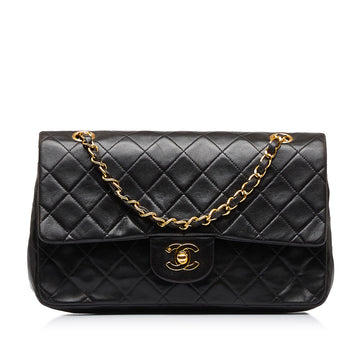 CHANEL Medium Classic Lambskin Double Flap Shoulder Bag