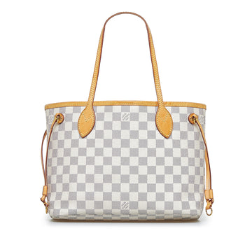 LOUIS VUITTON Damier Azur Neverfull PM Tote Bag