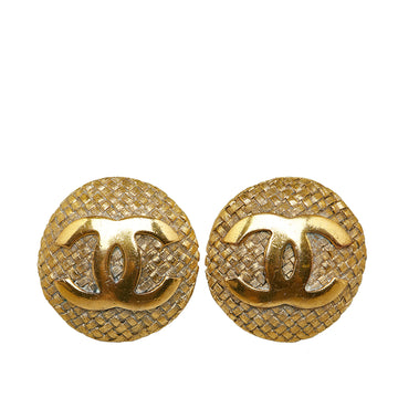 CHANEL CC Clip On Earrings Costume Earrings