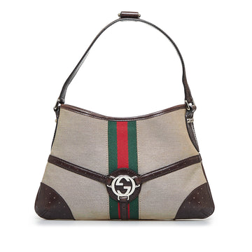 GUCCI Reins Web Shoulder Bag