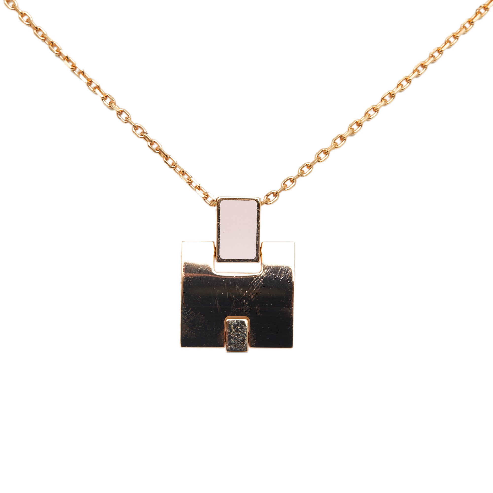 Hermes sales cube necklace