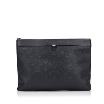 LOUIS VUITTON Monogram Shadow Discovery Pochette Clutch Bag