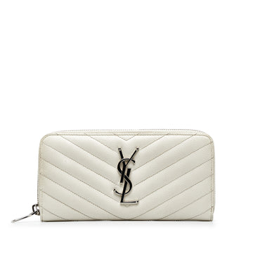 SAINT LAURENT Monogram Zip Around Long Wallet Long Wallets