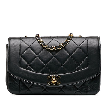 CHANEL Small Lambskin Diana Crossbody Bag