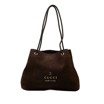 GUCCI Gifford Nubuck Leather Tote Bag