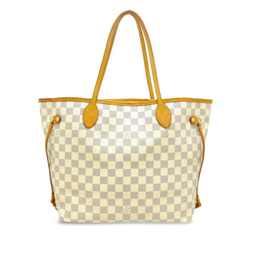 LOUIS VUITTON Damier Azur Neverfull MM Tote Bag