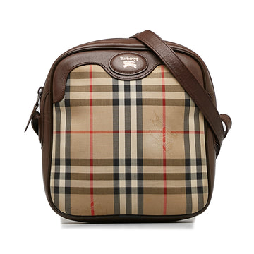 BURBERRY Haymarket Check Crossbody Bag