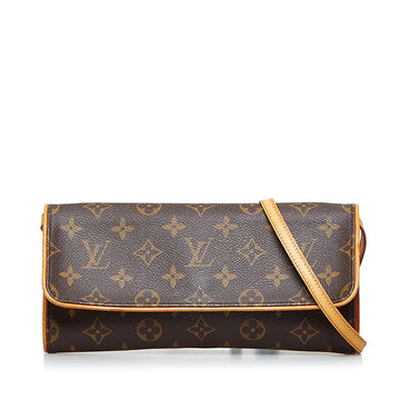 LOUIS VUITTON Monogram Pochette Twin GM Crossbody Bag