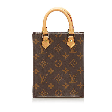 Louis Vuitton Monogram Petit Sac Plat Satchel