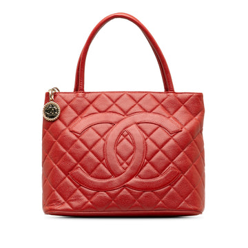 CHANEL Caviar Medallion Tote Tote Bag