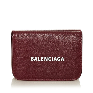 Balenciaga Papier Leather Wallet Small Wallets