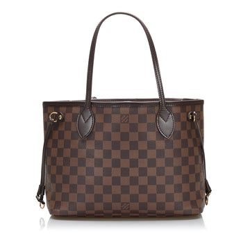 Louis Vuitton Damier Ebene Neverfull PM Handbag