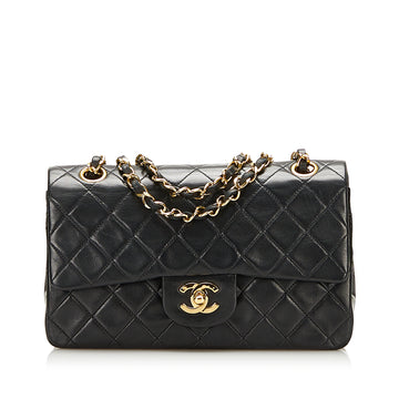 Chanel Medium Classic Lambskin Double Flap Shoulder Bag