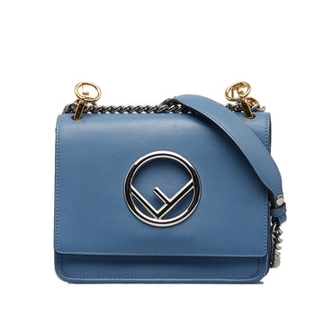 FENDI Small Kan I F Leather Crossbody Bag