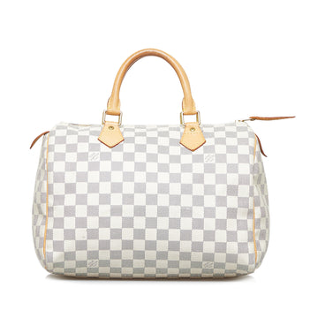 LOUIS VUITTON Damier Azur Speedy 30 Boston Bag