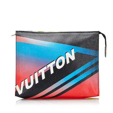 Louis Vuitton Damier Race Toiletry Pouch 26 Clutch Bag