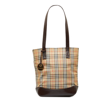 BURBERRY Haymarket Check Tote Tote Bag