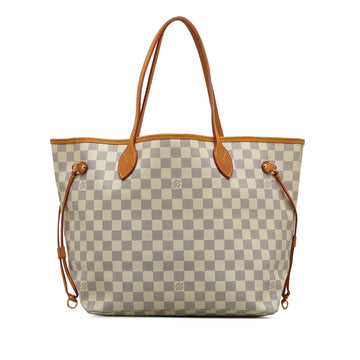 LOUIS VUITTON Damier Azur Neverfull MM Tote Bag