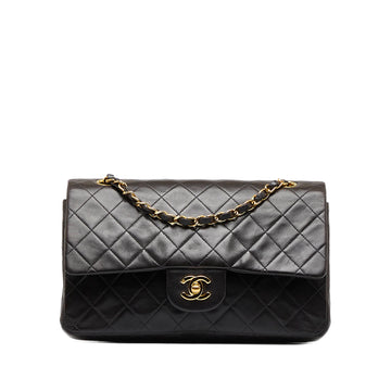 CHANEL Medium Classic Lambskin Double Flap Shoulder Bag