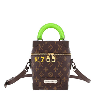 LOUIS VUITTON Monogram Vertical Box Trunk Satchel