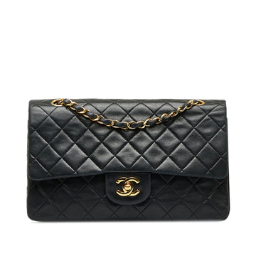 CHANEL Medium Classic Lambskin Double Flap Shoulder Bag