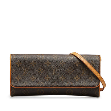 LOUIS VUITTON Monogram Pochette Twin GM Crossbody Bag