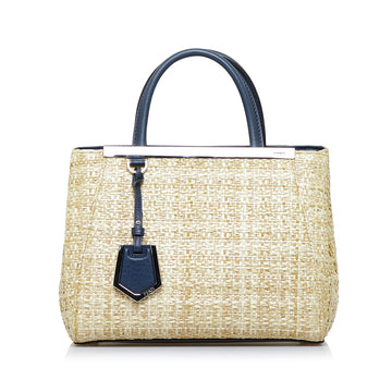 FENDI Small Raffia 2Jours Satchel