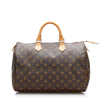 Louis Vuitton Monogram Speedy 35 Boston Bag