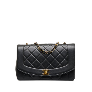 CHANEL Medium Lambskin Diana Flap Crossbody Bag