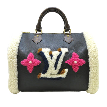 LOUIS VUITTON Monogram Teddy Speedy Bandouliere 30 Satchel