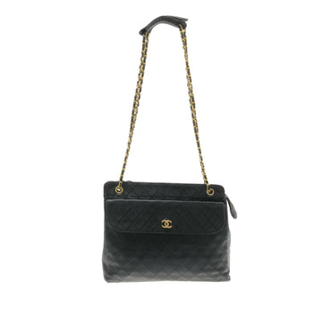 CHANEL CC Quilted Lambskin Pocket Tote Tote Bag