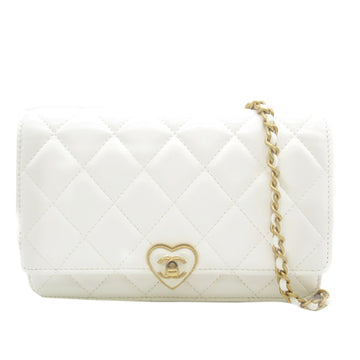 CHANEL Heart Wallet on Chain Crossbody Bag