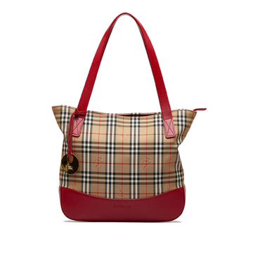 BURBERRY Haymarket Check Tote Tote Bag