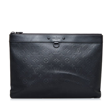 LOUIS VUITTON Monogram Shadow Discovery Pochette Clutch Bag