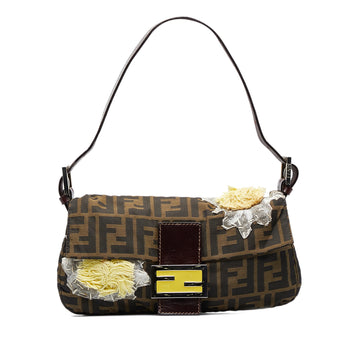 FENDI Embroidered Zucca Baguette