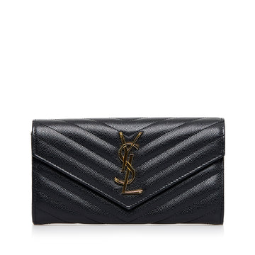 SAINT LAURENT Monogram Long Wallet Long Wallets