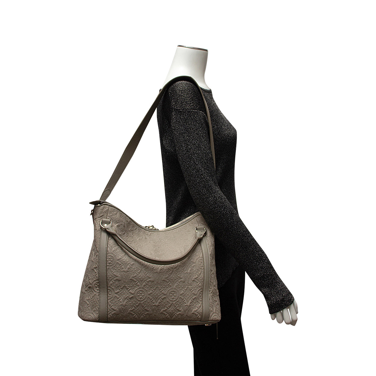 Louis Vuitton Gris Antheia Monogram Antheia Leather Ixia MM Bag