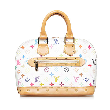 LOUIS VUITTON Monogram Vernis Alma PM Hand Bag Rose Florentin