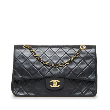 CHANEL Medium Classic Lambskin Double Flap Shoulder Bag