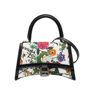 GUCCI x Balenciaga Small The Hacker Project Flora Hourglass Handle Bag