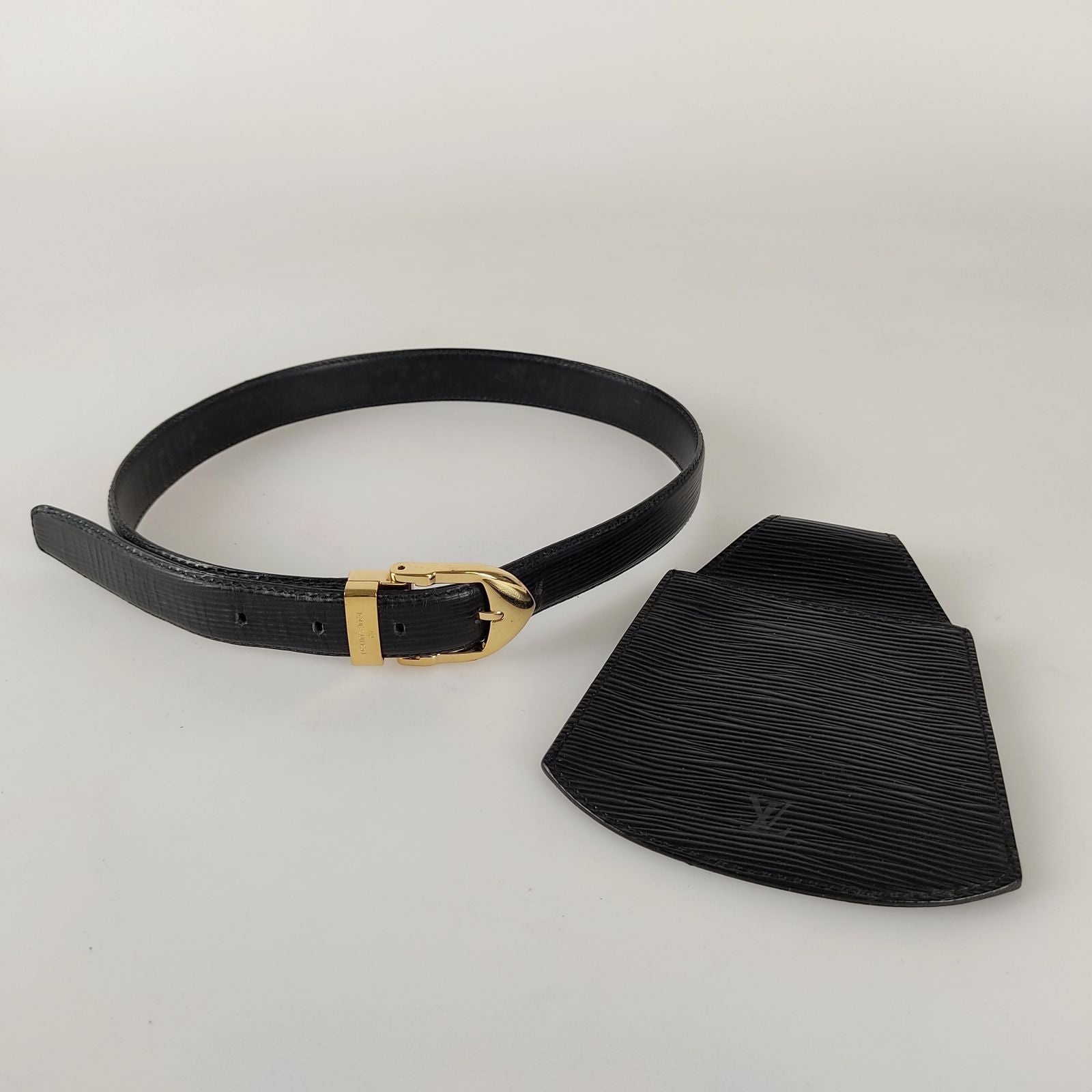 Louis Vuitton Vintage - Leather Belt - Black - Leather Belt