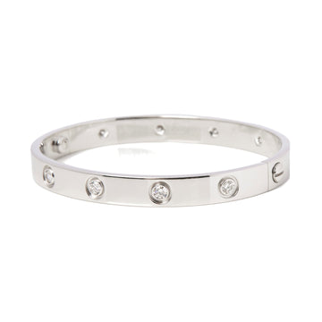 Cartier Love 10 Diamond Bangle Bracelet